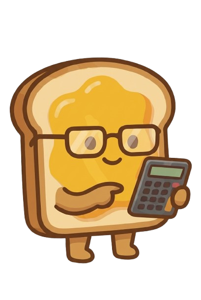 Kaya mascot with a calculator